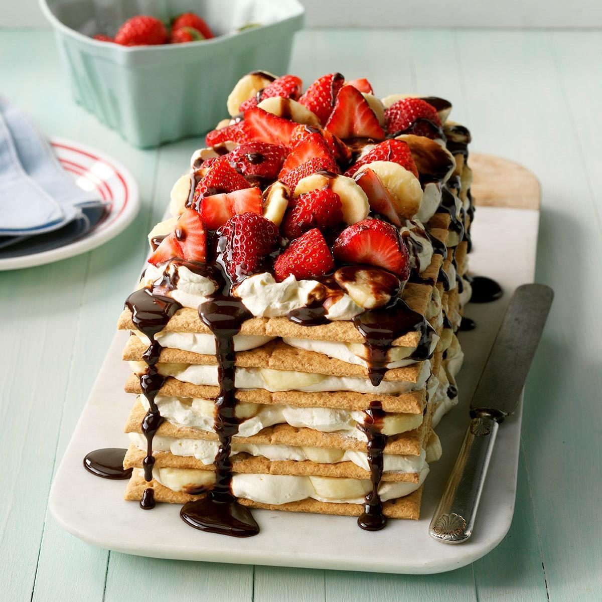 Banana Split Icebox Cake