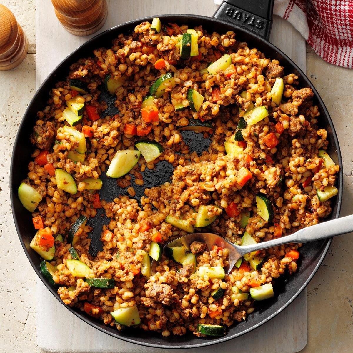 Barley Beef Skillet