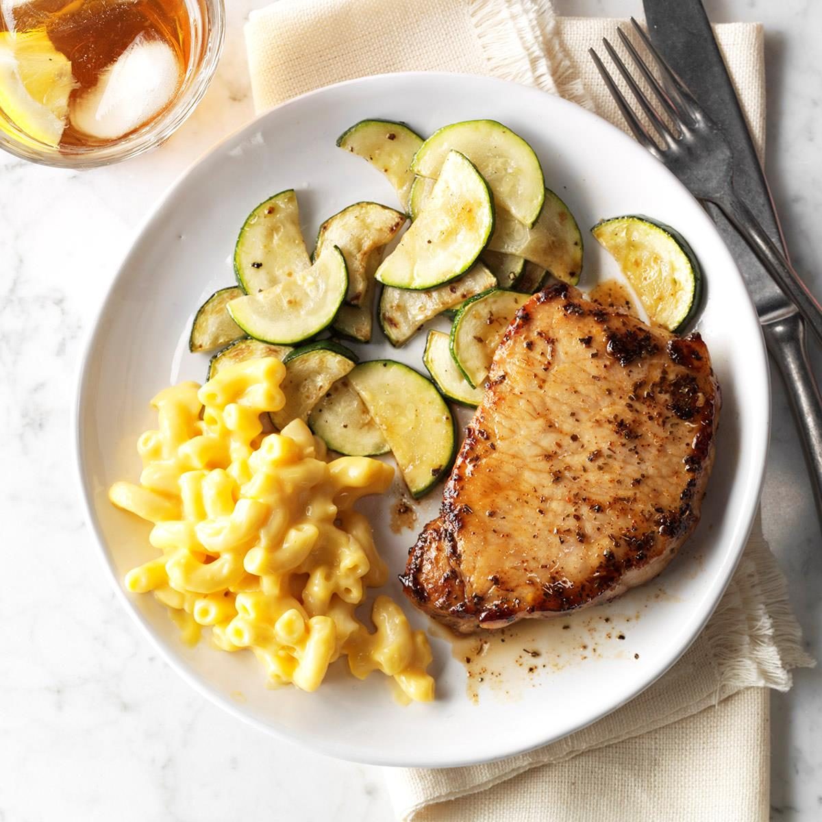 Creamy Basil Pork Chops