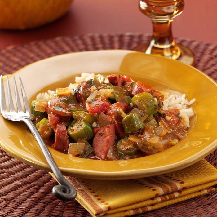 Bayou Okra Sausage Stew