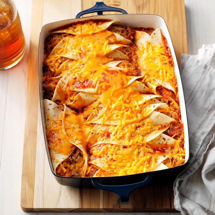 Beef ‘n’ Rice Enchiladas