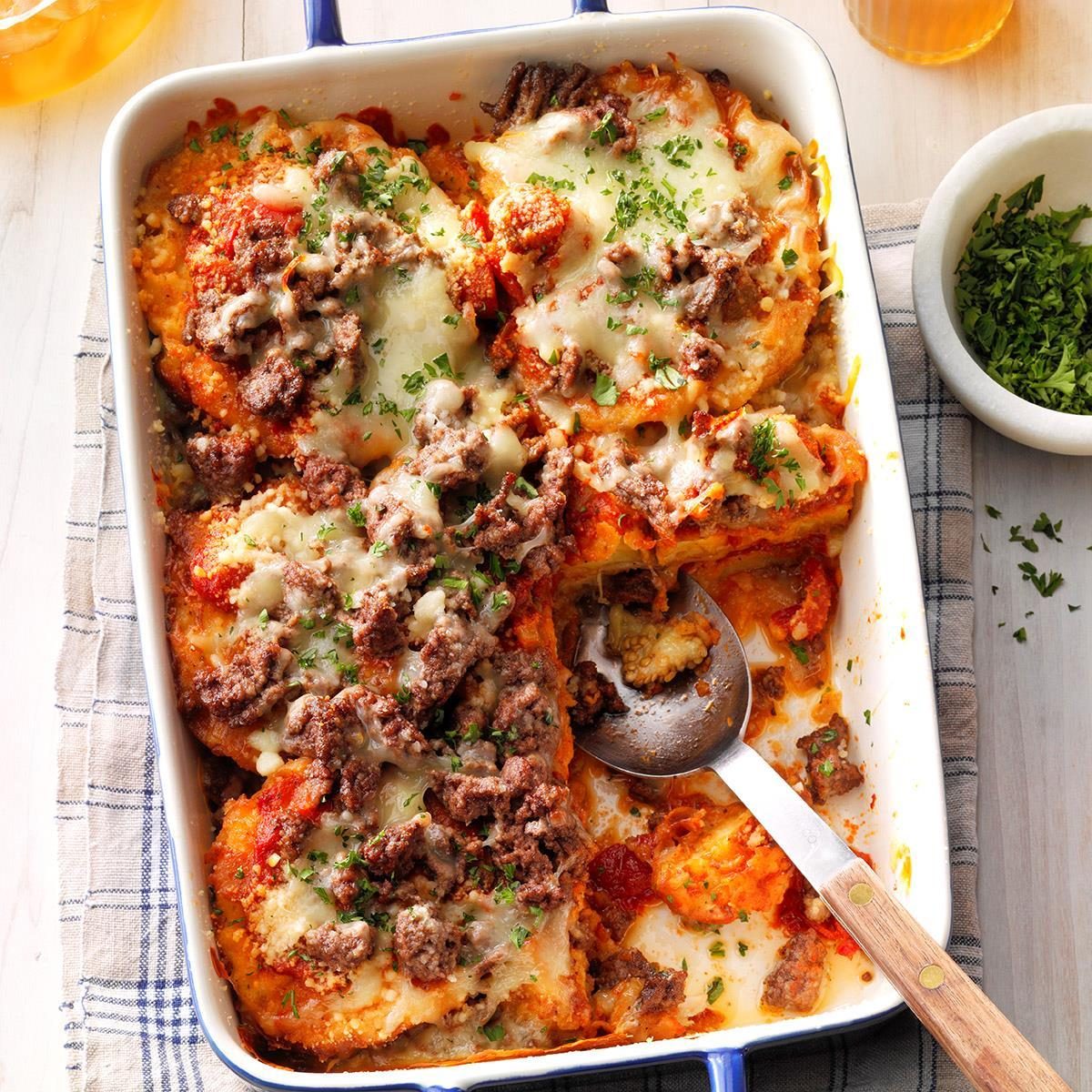 Beefy Eggplant Parmigiana