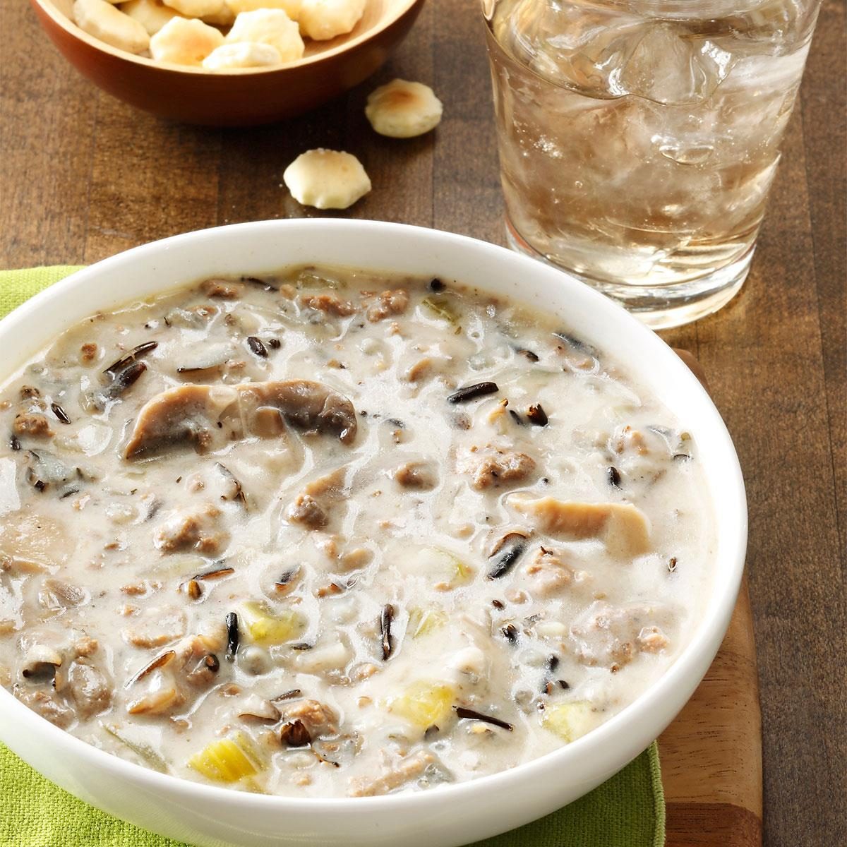 Beefy Wild Rice Soup