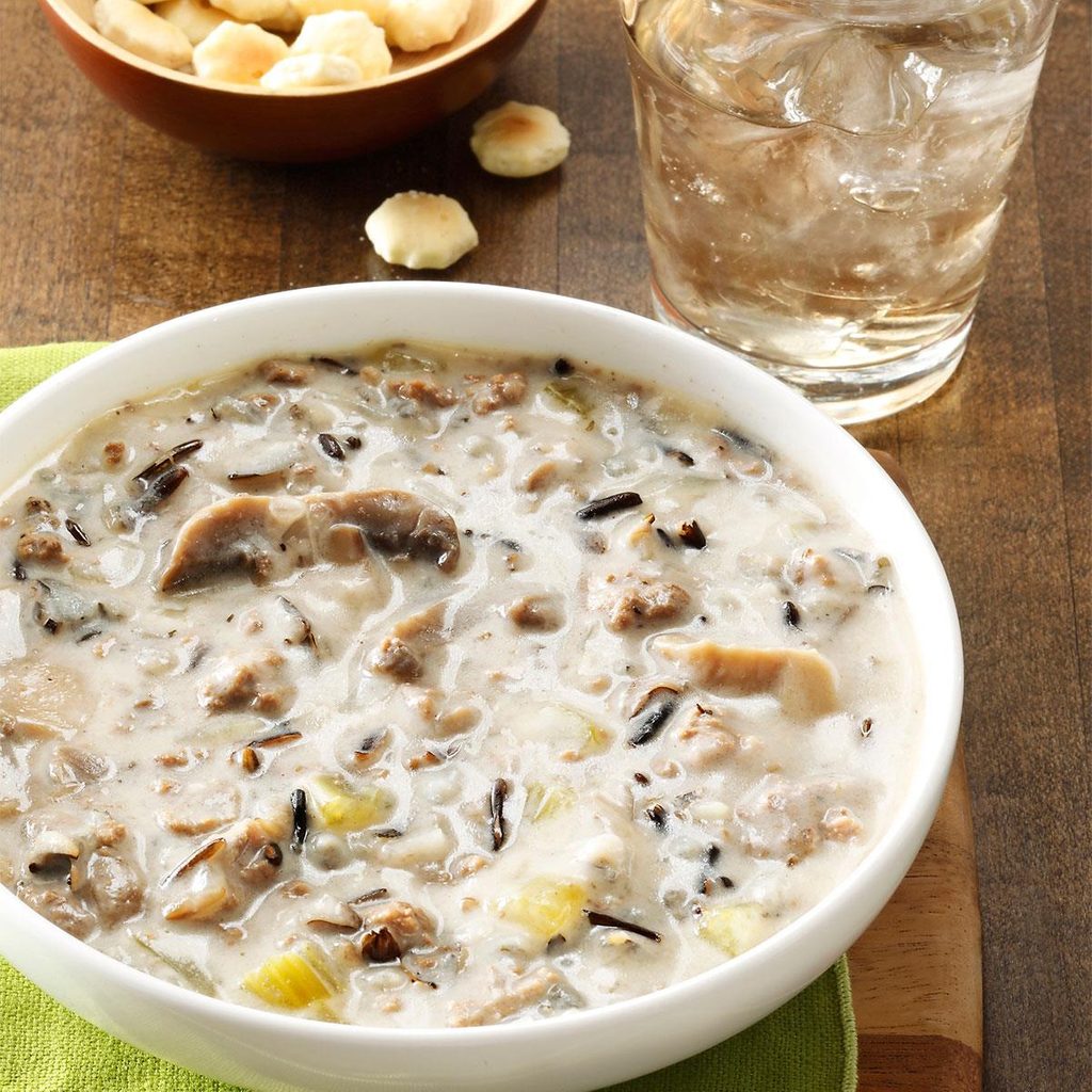 Beefy Wild Rice Soup