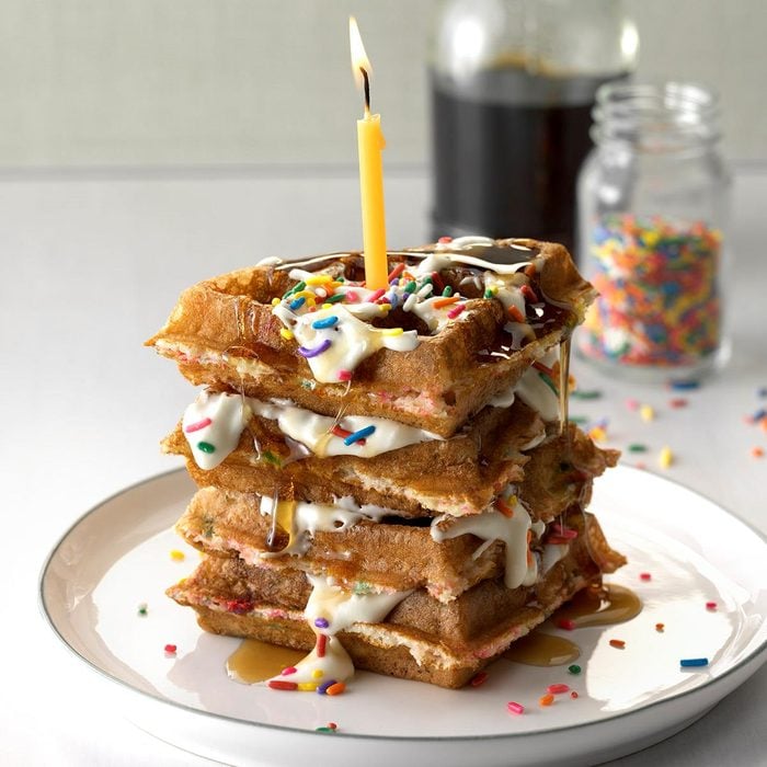 Birthday Cake Waffles