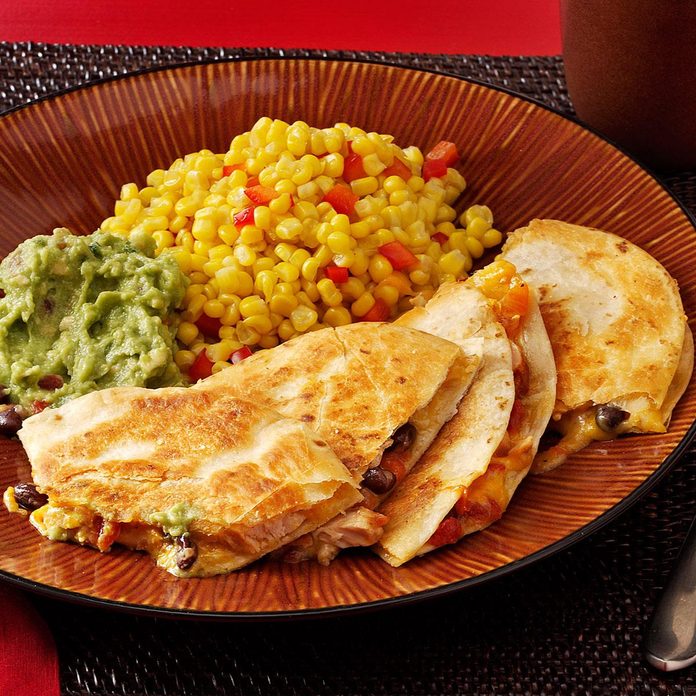 Black Bean-Chicken Quesadillas