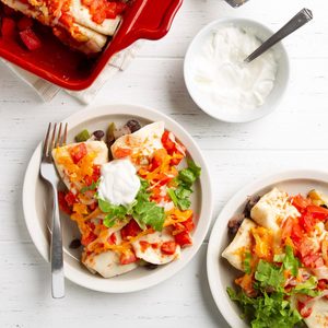 Black Bean and Cheese Enchiladas