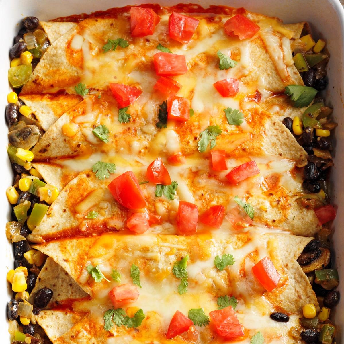 Black Bean and Corn Enchiladas