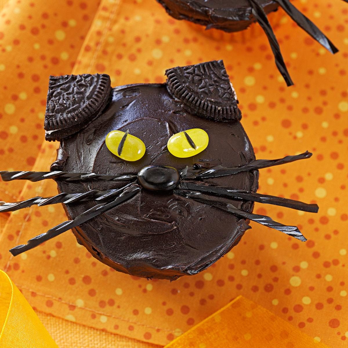 Nut-Free: Black Cat Cupcakes