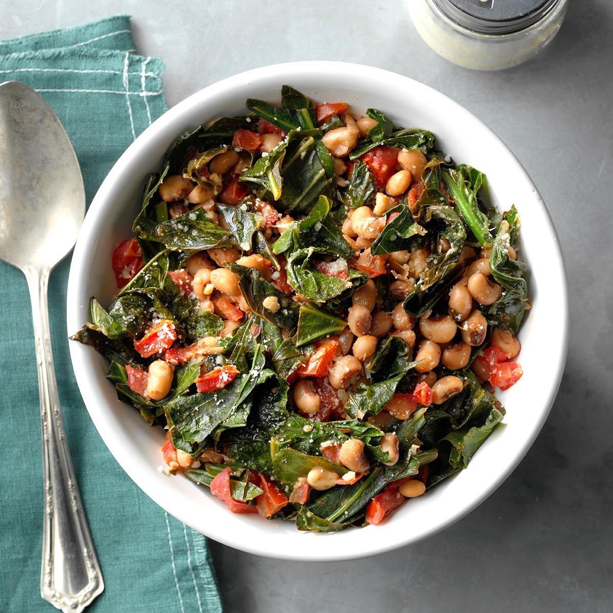 Black-Eyed Peas with Collard Greens