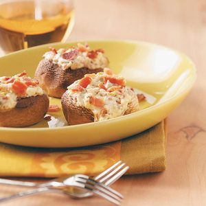 Blue Cheese and Bacon Stuffed Mushrooms