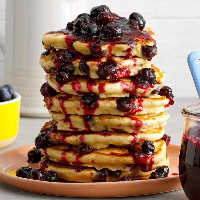 Blueberry Oatmeal Pancakes