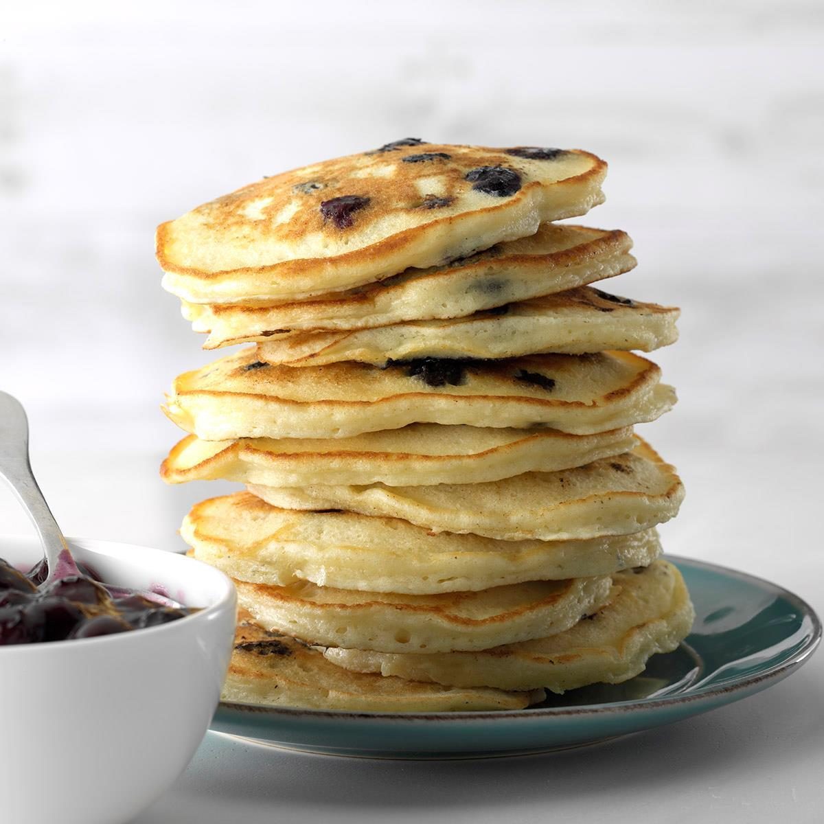 Blueberry Sour Cream Pancakes