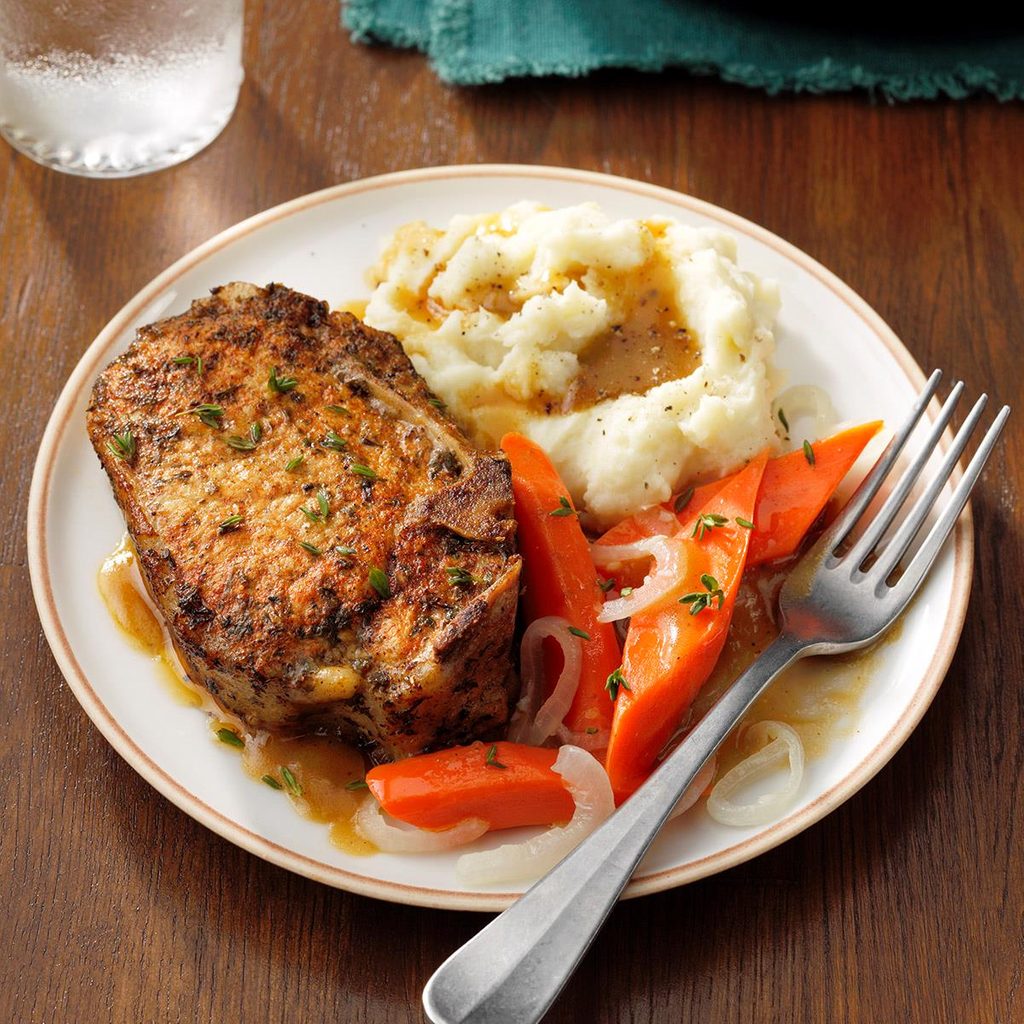 Braised Herb Pork Chops