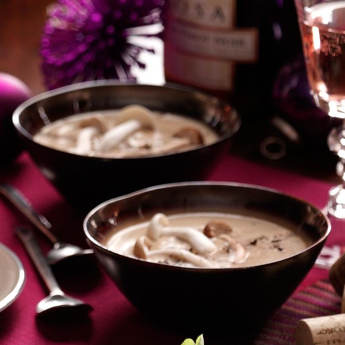 Brie and Wild Mushroom Soup