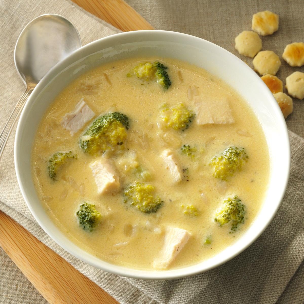 Broccoli-Chicken Rice Soup