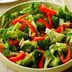 Broccoli with Sauteed Red Pepper
