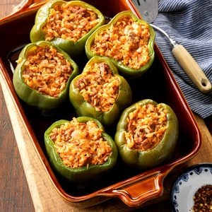 Brown Rice Stuffed Peppers