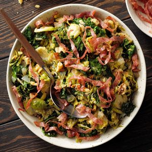 Brussels Sprouts & Kale Saute