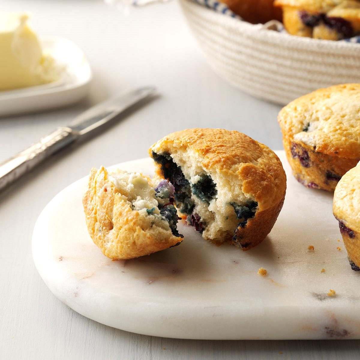 Easy Easter Menu: Buttermilk Blueberry Muffins