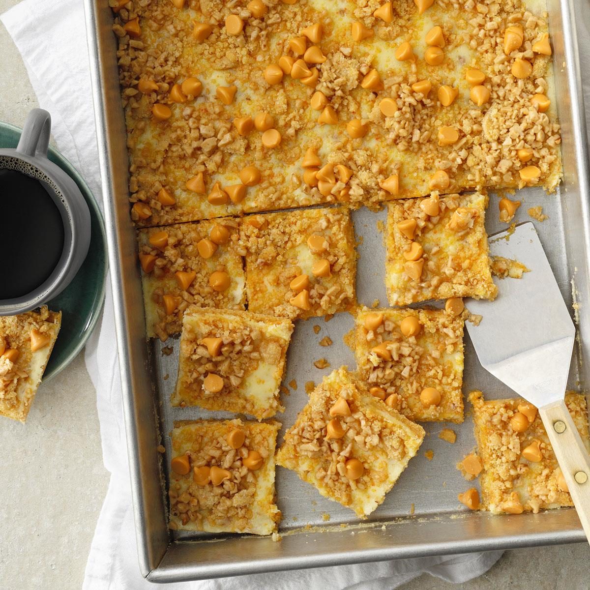 Butterscotch-Toffee Cheesecake Bars