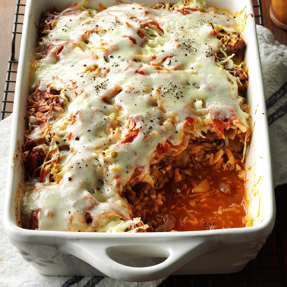 Easy Cabbage Casserole With Ground Beef And Rice - Beef Poster