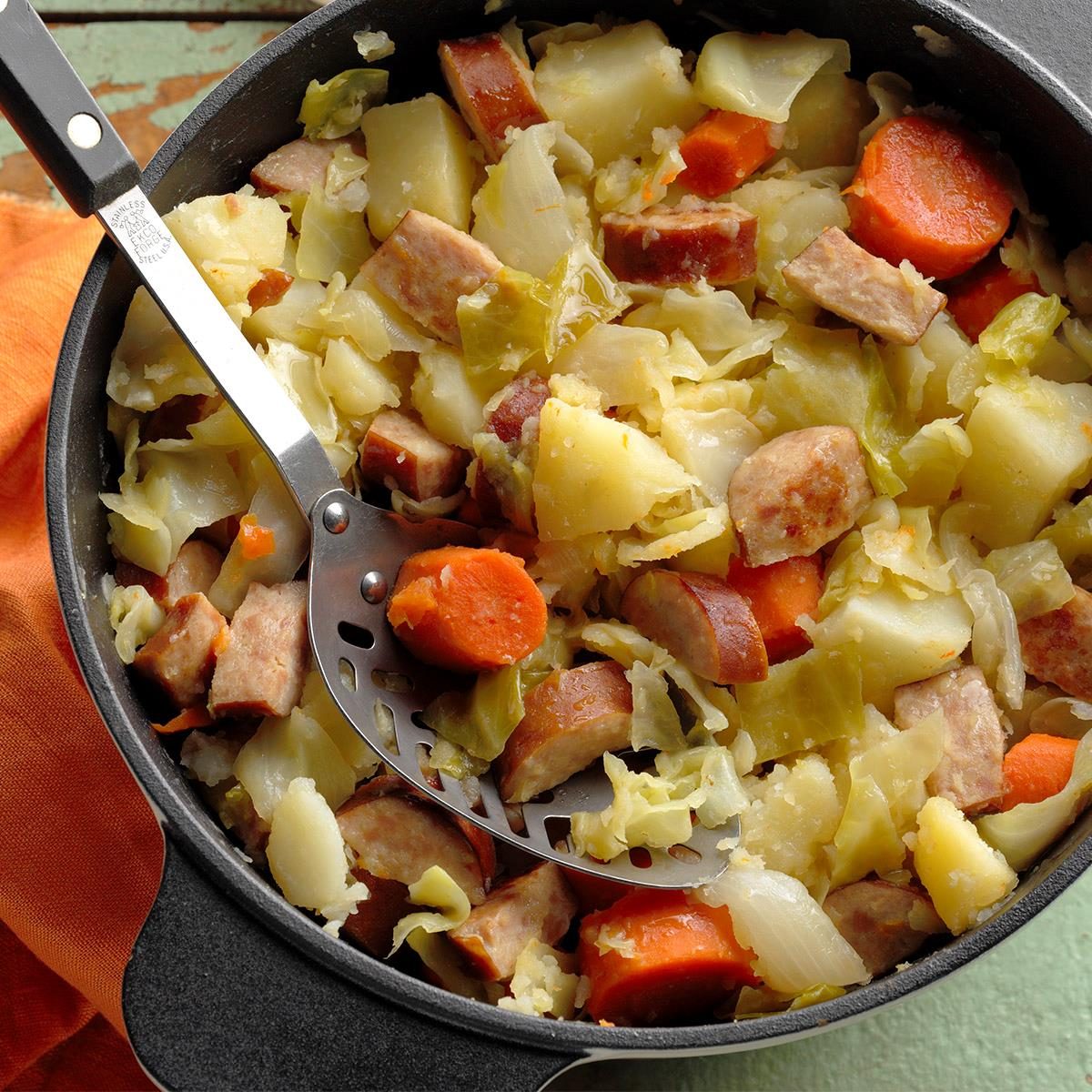 Easy Cabbage Sausage Supper - Taste of Home