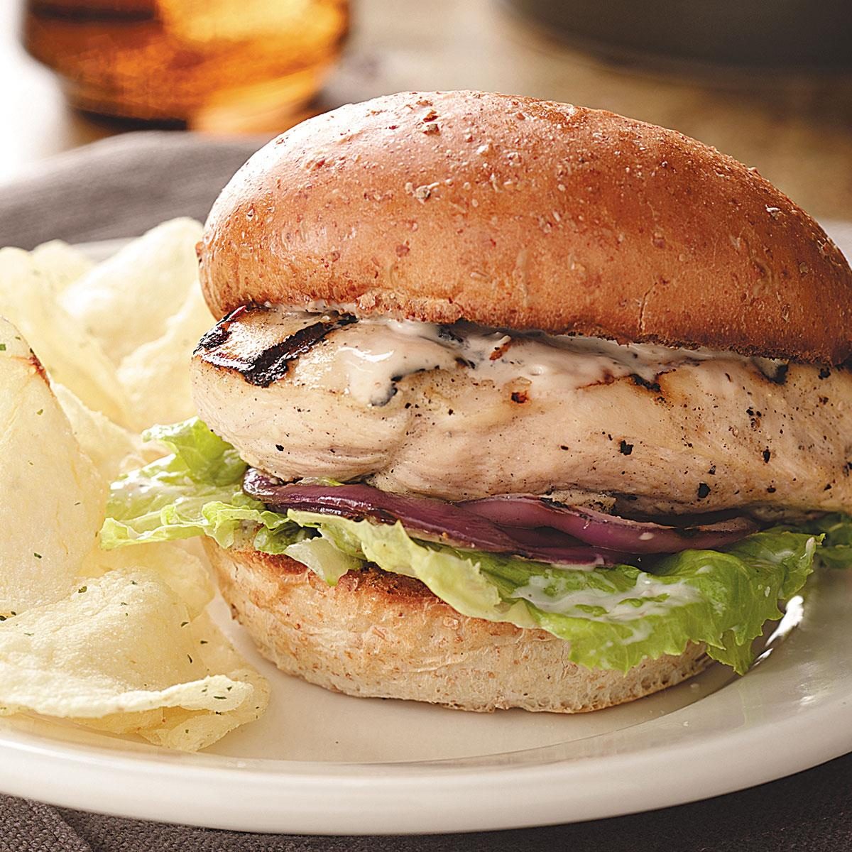 Caesar Chicken Burgers