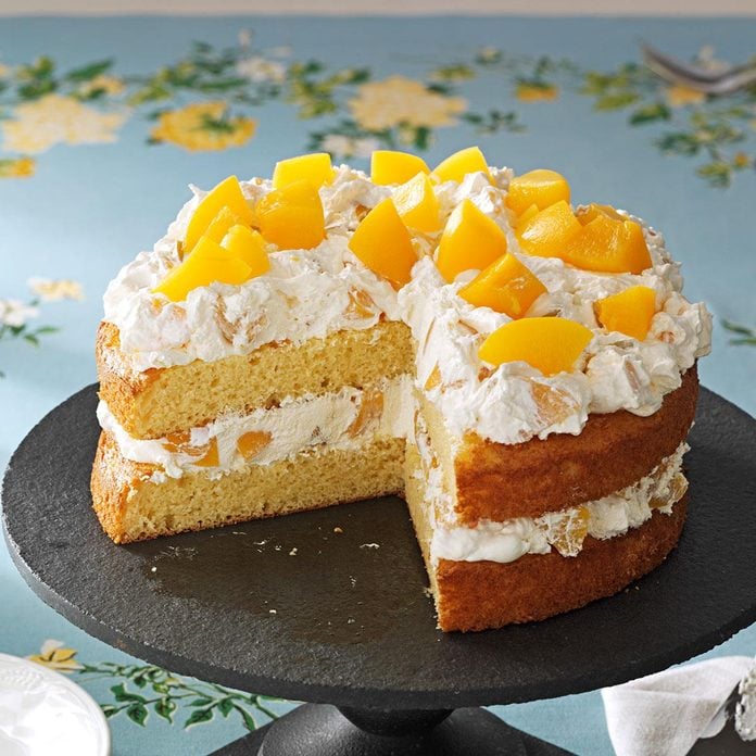 Cake with Peaches