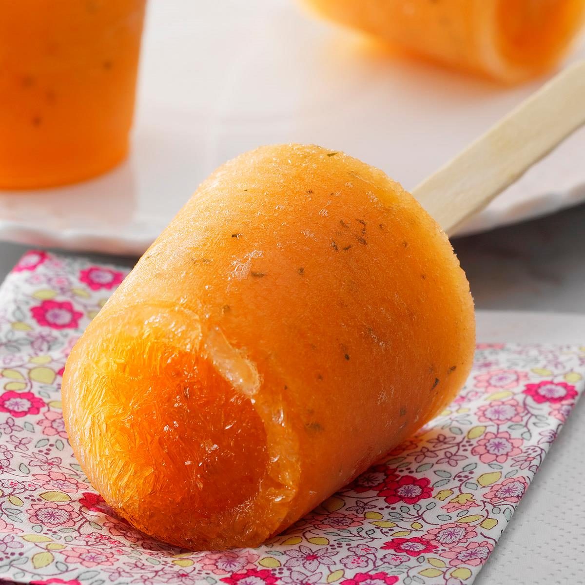 Gluten-Free Cantaloupe Ice Pops