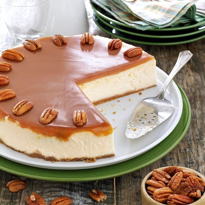 Caramel Praline Cheesecake Recipe: How to Make It | Taste of Home