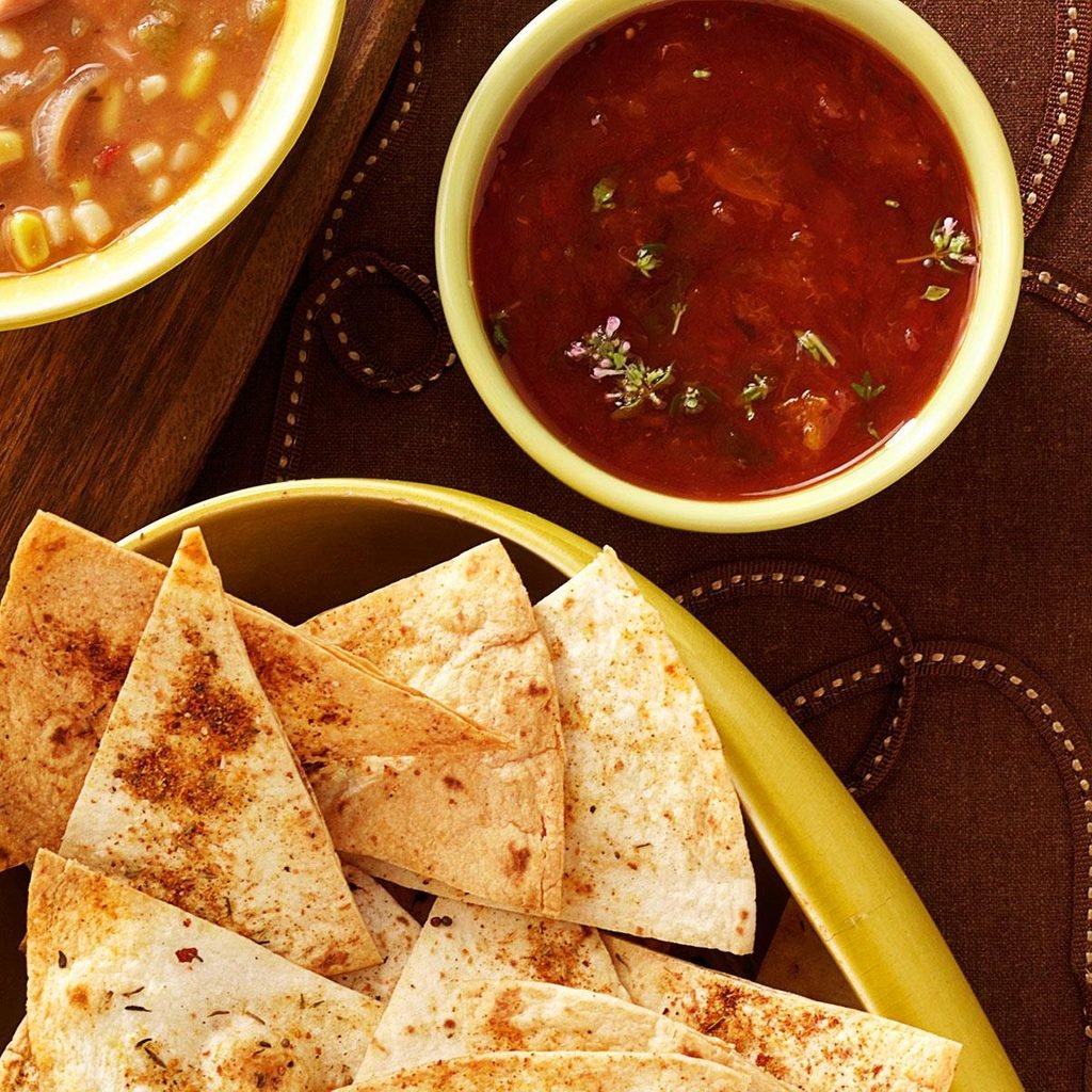 Caribbean Chips with Apricot Salsa