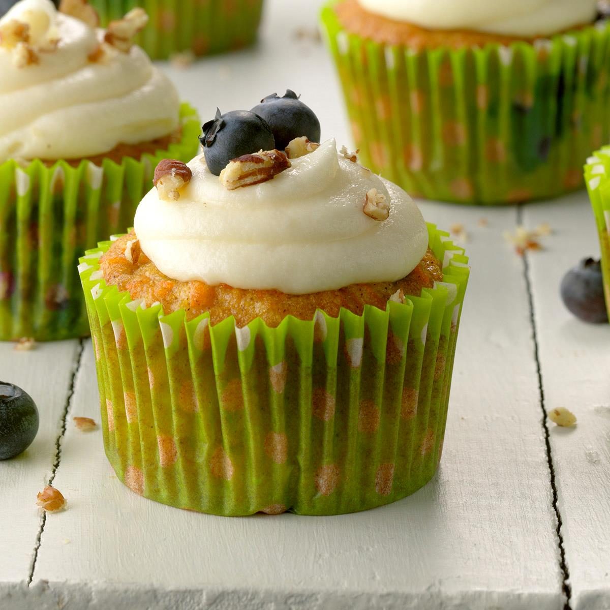 Carrot Blueberry Cupcakes