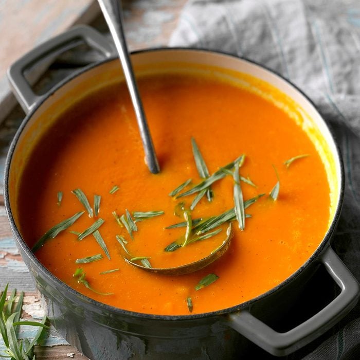 Carrot Soup with Orange Tarragon