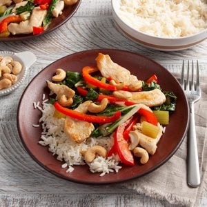 Cashew Chicken with Bok Choy