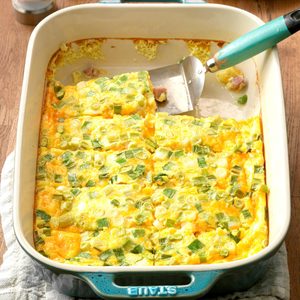 Cheddar-Ham Oven Omelet