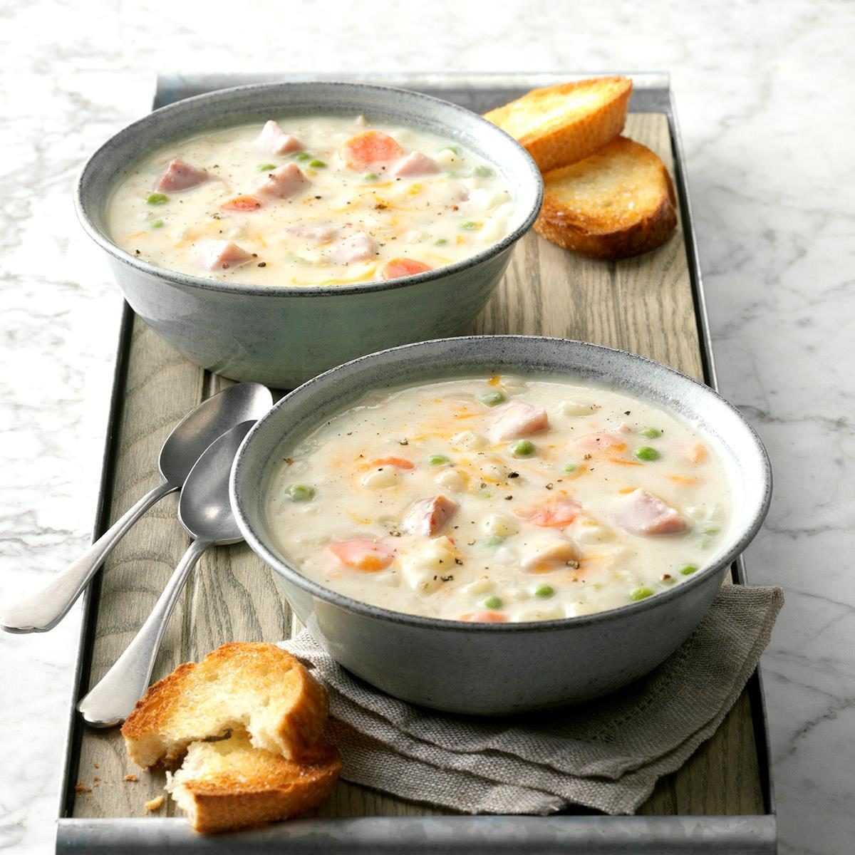 Cheddar ham soup