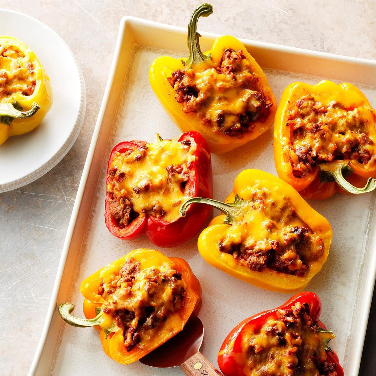 Cheeseburger Pepper Cups