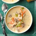 Cheeseburger Soup with Rice