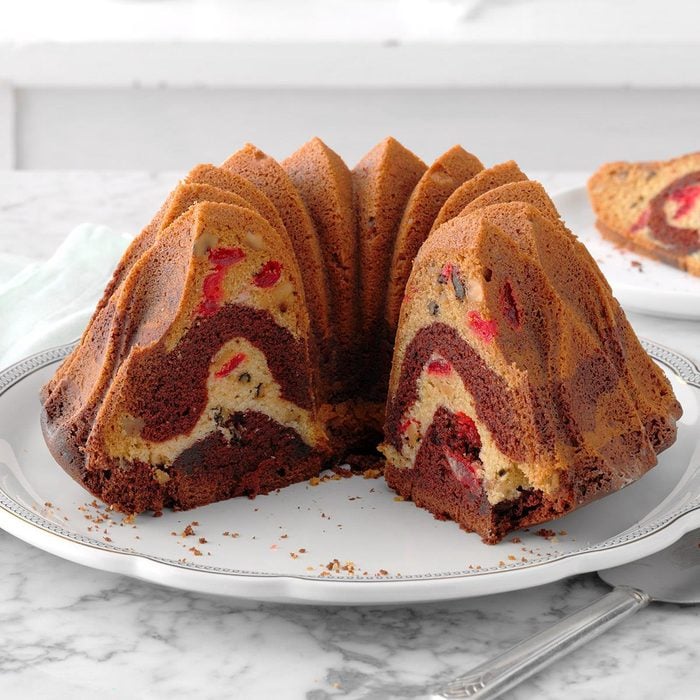 Cherry Chocolate Marble Cake