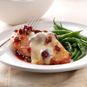 Cherry-Glazed Chicken with Toasted Pecans