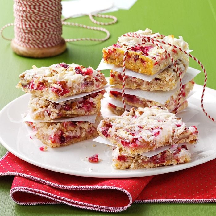 Chewy Cranberry Pecan Bars
