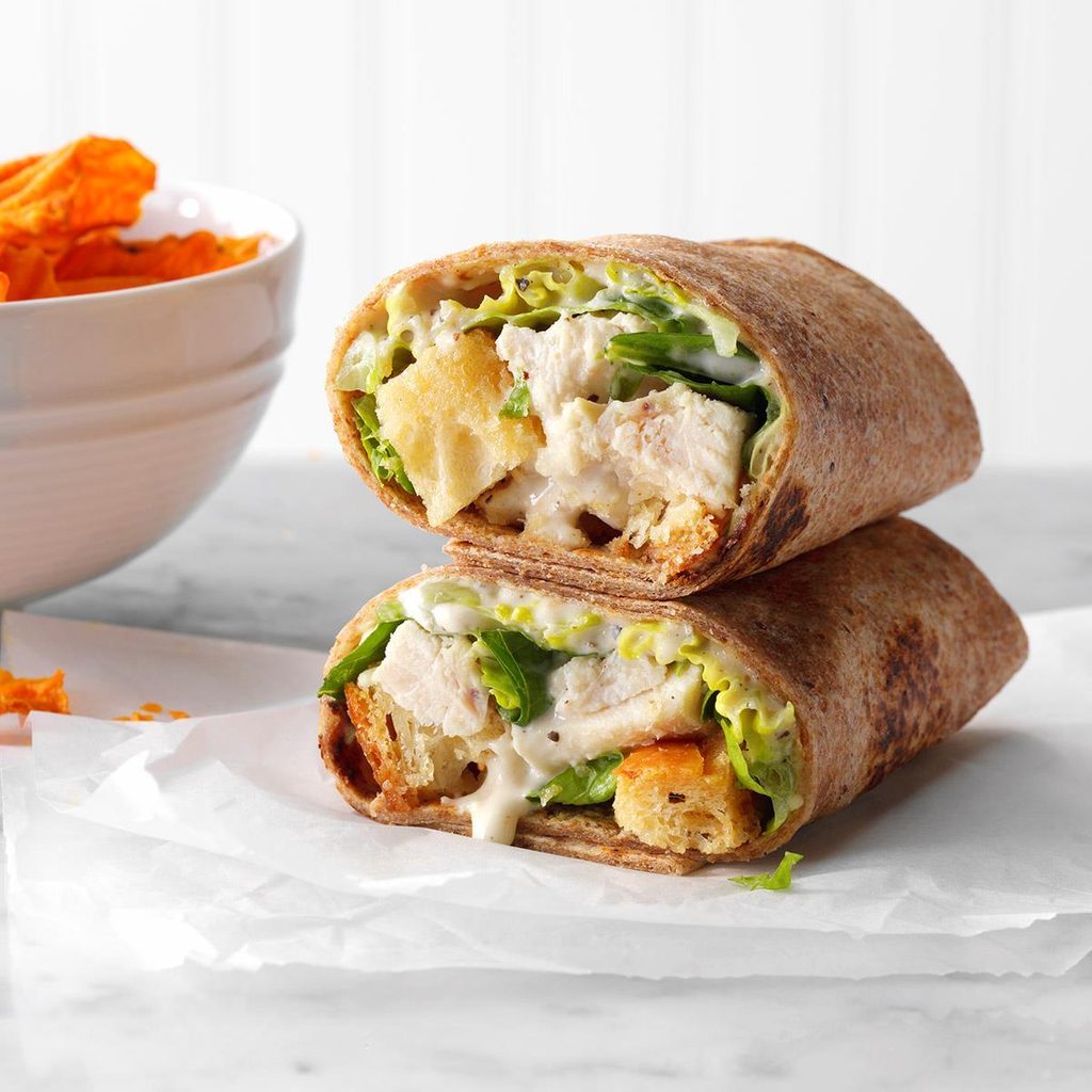 Caesar Chicken Wraps Recipe: How to Make It | Taste of Home