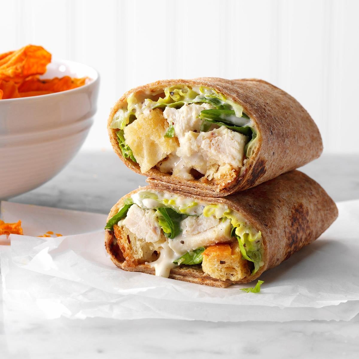 Chicken Caesar Wraps