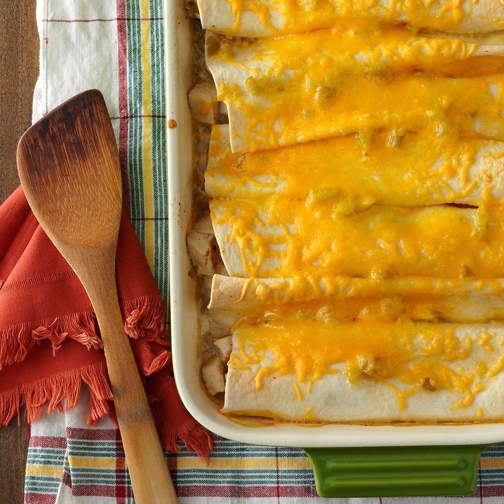 Creamy Chicken Enchiladas Recipe: How to Make It | Taste of Home