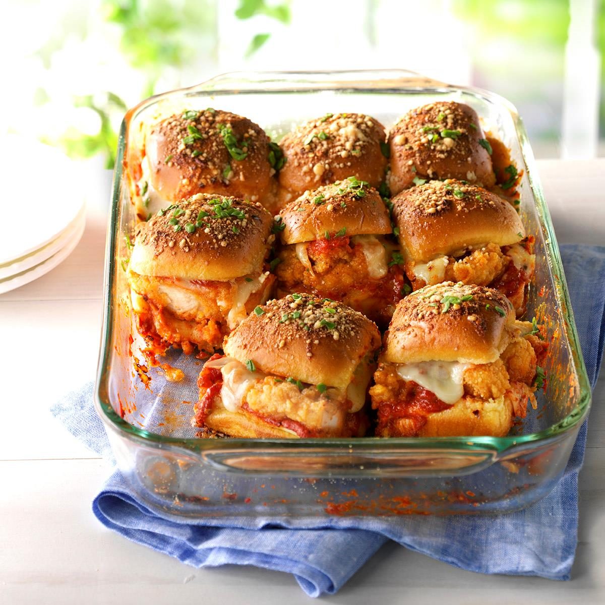 Chicken Parmesan Slider Bake