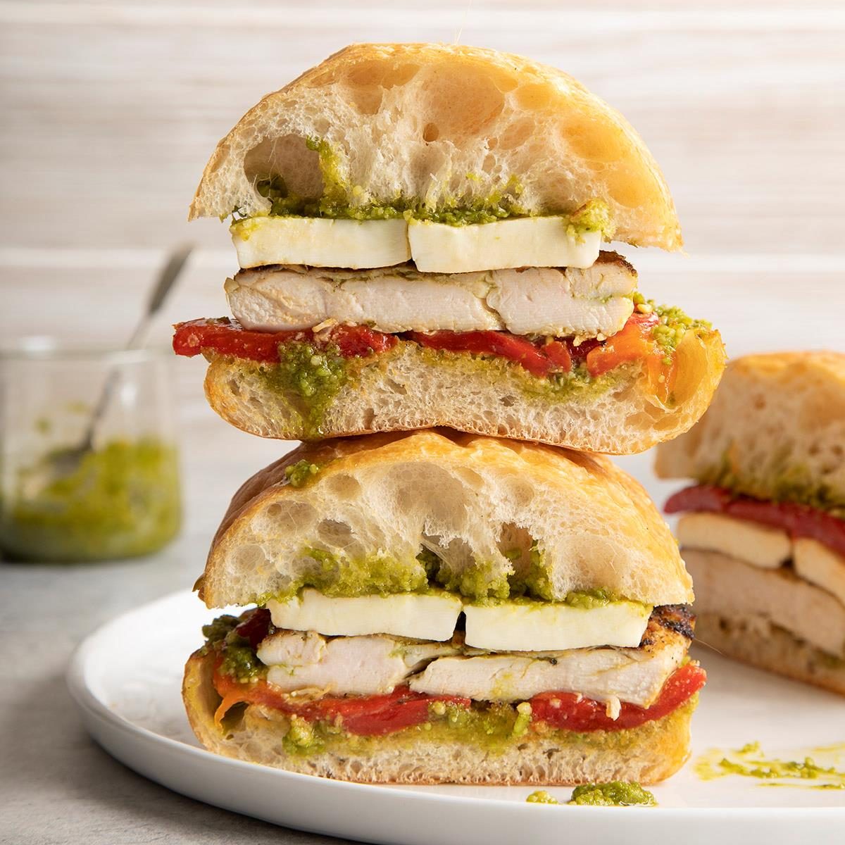 Chicken Pesto Sandwiches