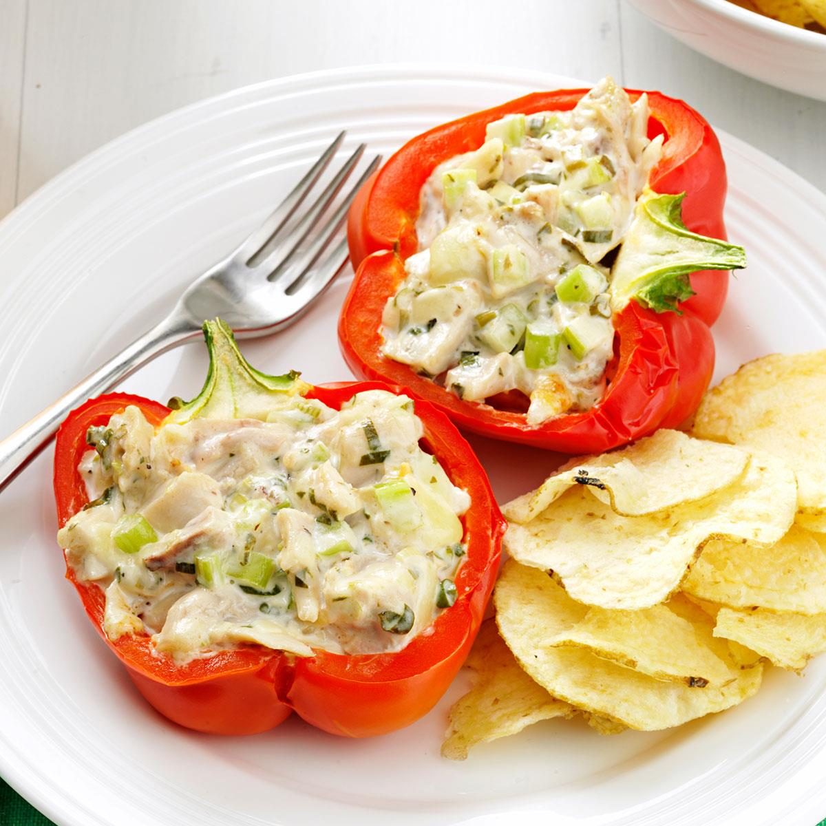 Chicken Salad-Stuffed Peppers