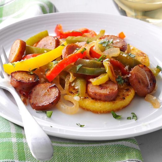 Chicken Sausages With Polenta Exps138141 Sd142780d08 07 3b Rms 4
