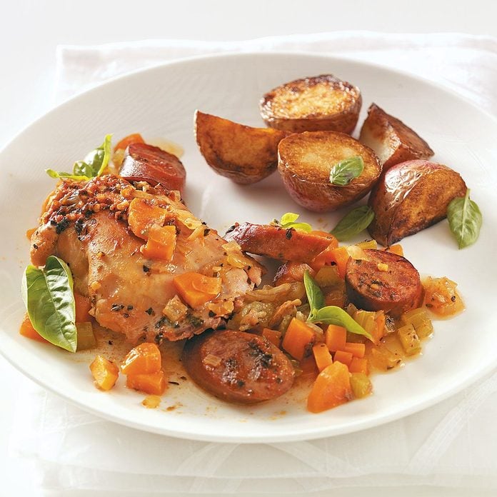 Chicken Thighs with Sausage